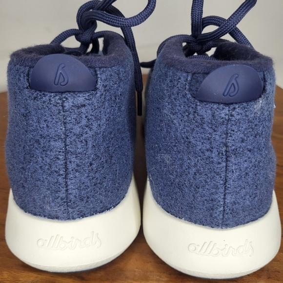 AllBirds Women's Blue Wool Runner-up Mizzles Water Repellent Shoes Size 11 - Picture 5 of 9